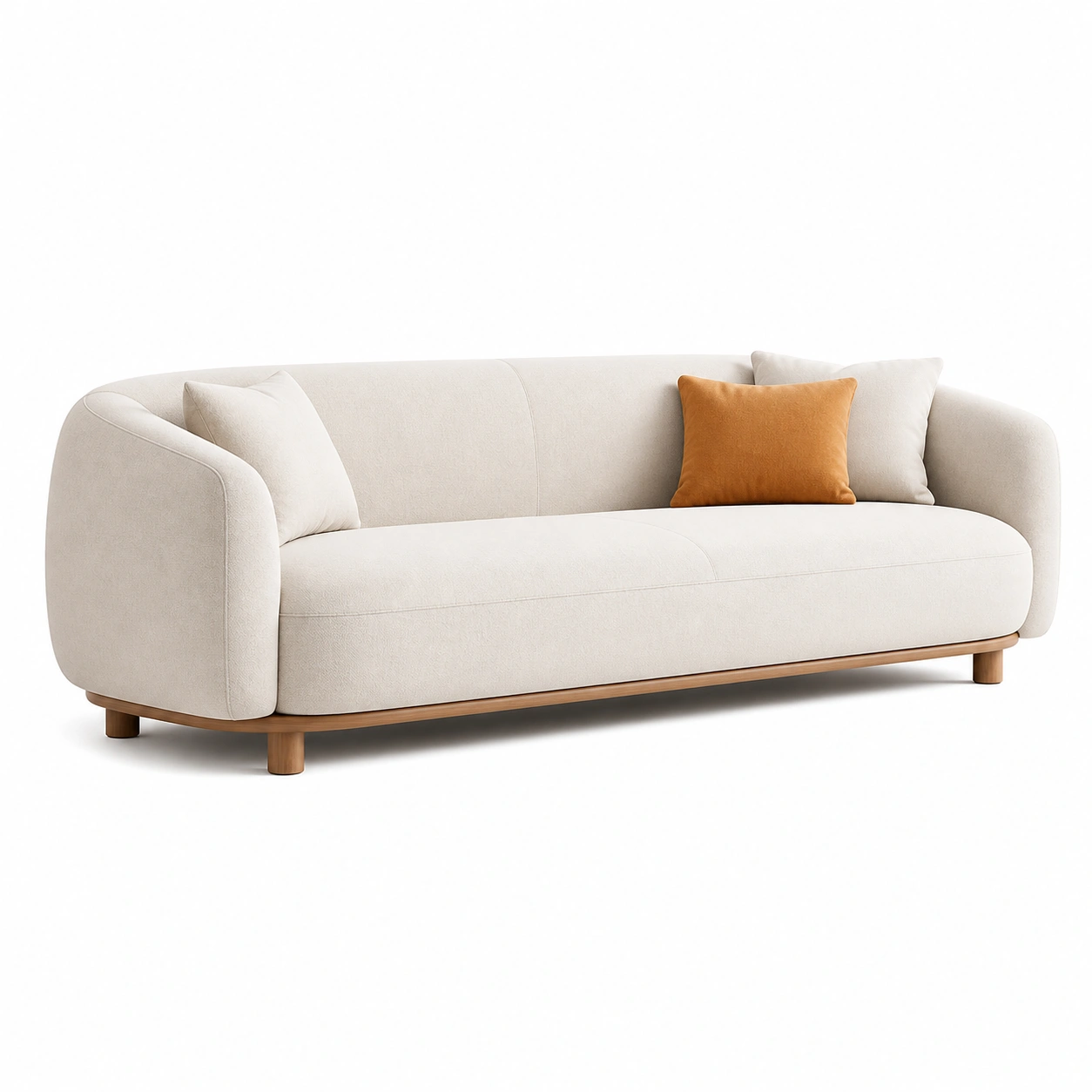 Sofa 3-osobowa kremowa-rerlano